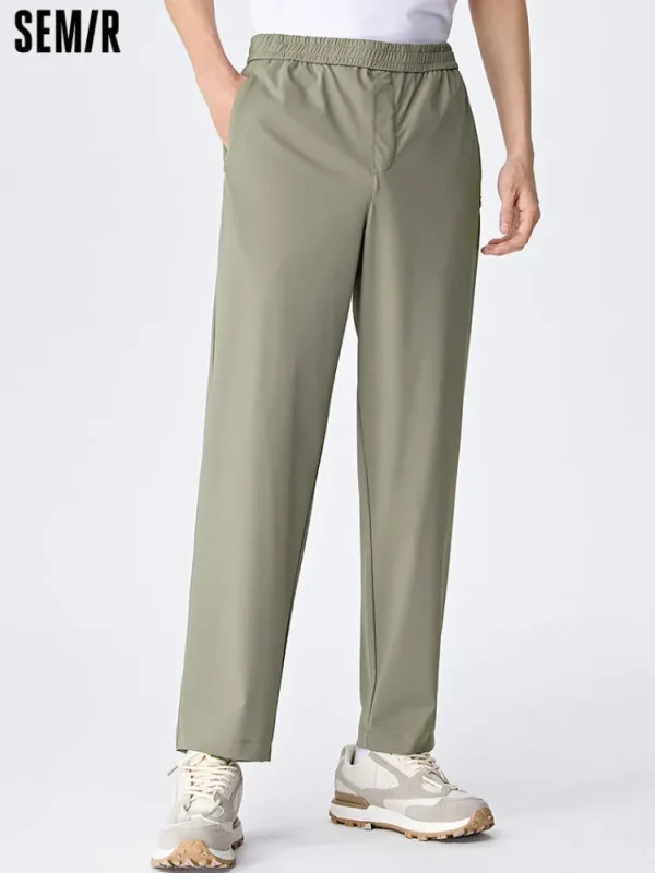 SEMIR Men's Knit Stretch Cool Tapered Pants