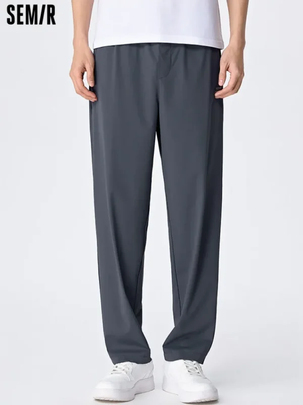SEMIR Men's Knit Stretch Cool Tapered Pants
