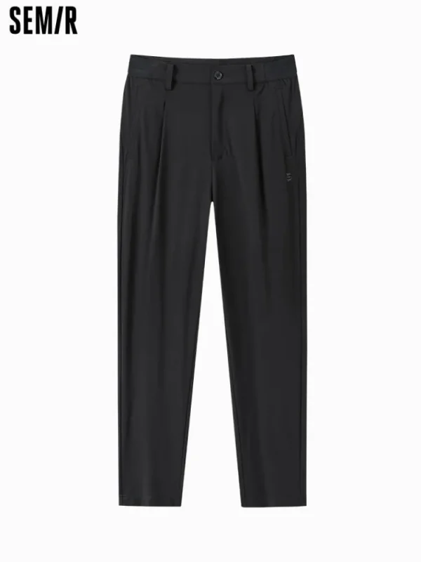 SEMIR Men's Knit Stretch Tapered Pants