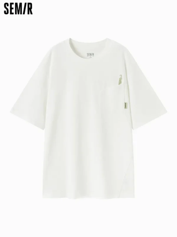 SEMIR Men's Knitted Round Neck Short Sleeves T-Shirt