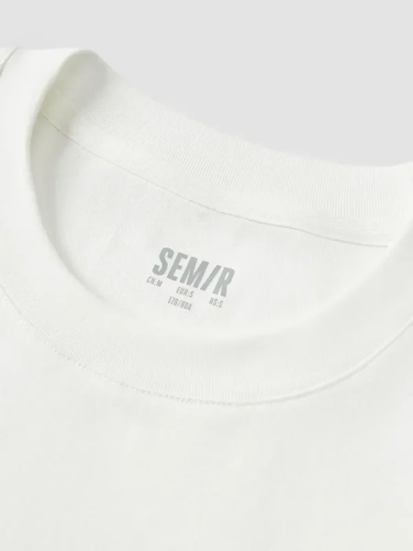 SEMIR Men's Knitted Round Neck Short Sleeves T-Shirt