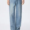 SEMIR Men's Puff Denim Straight Pants