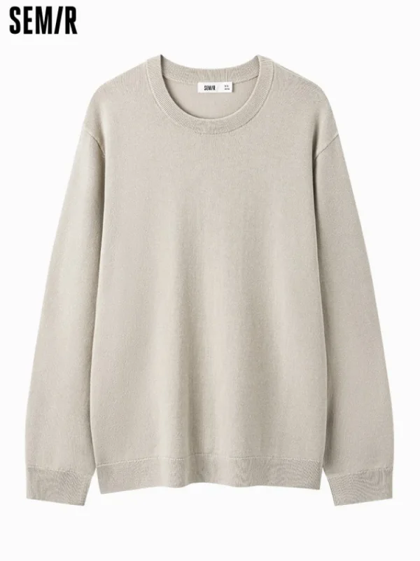 SEMIR Men's shell card crew neck sweater