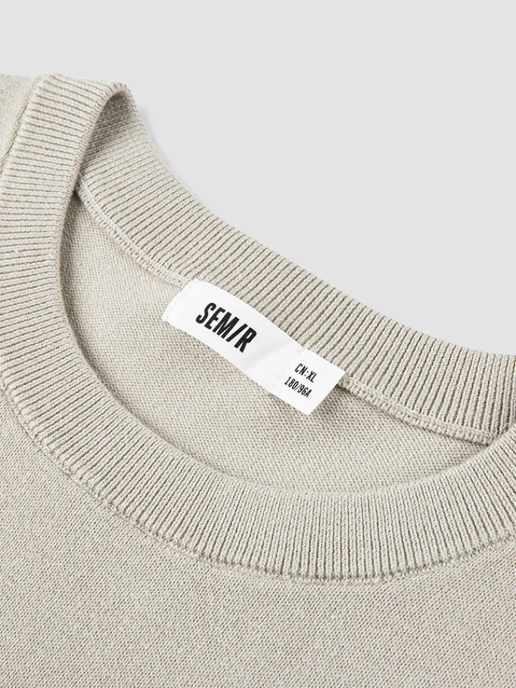 mens_shell_card_crew_neck_2.webp SEMIR Men's shell card crew neck sweater