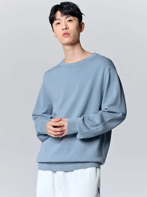 SEMIR Men's shell card crew neck sweater