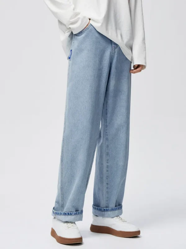 SEMIR Men's Solid Colour Loose Straight Pants