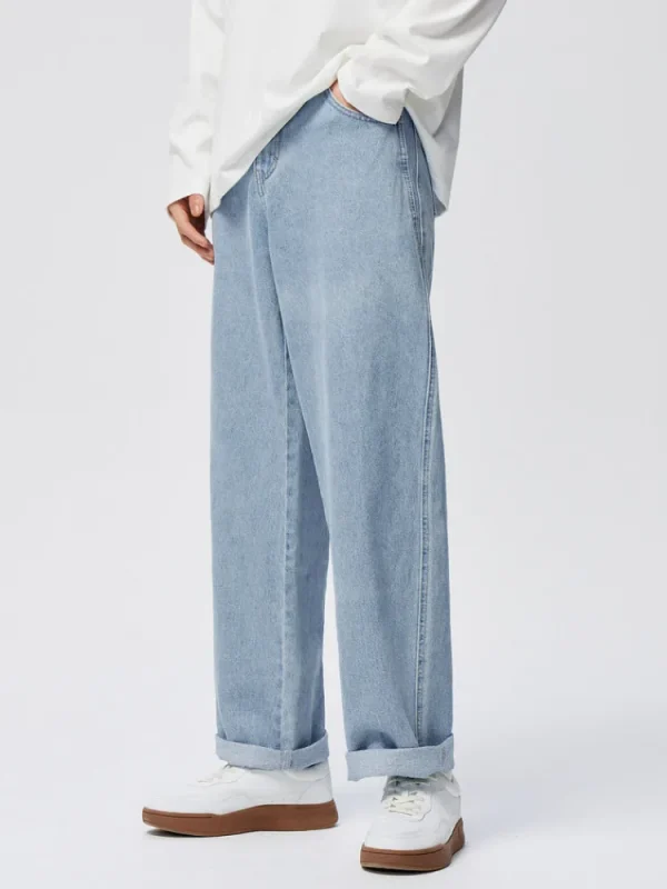 SEMIR Men's Solid Colour Loose Straight Pants