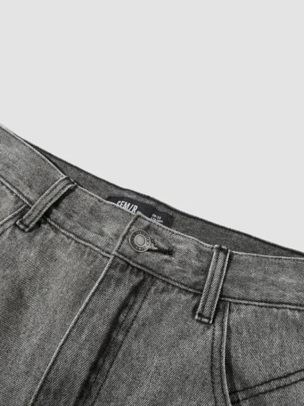 SEMIR Men's Solid Colour Loose Straight Pants