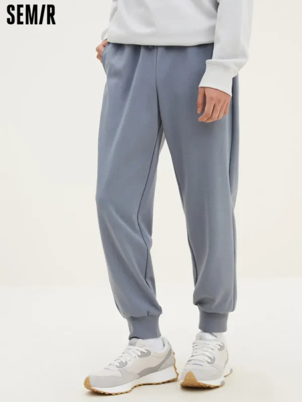 SEMIR Men's UT Interlock Drawstring Fitted Knitted Jogging Pants