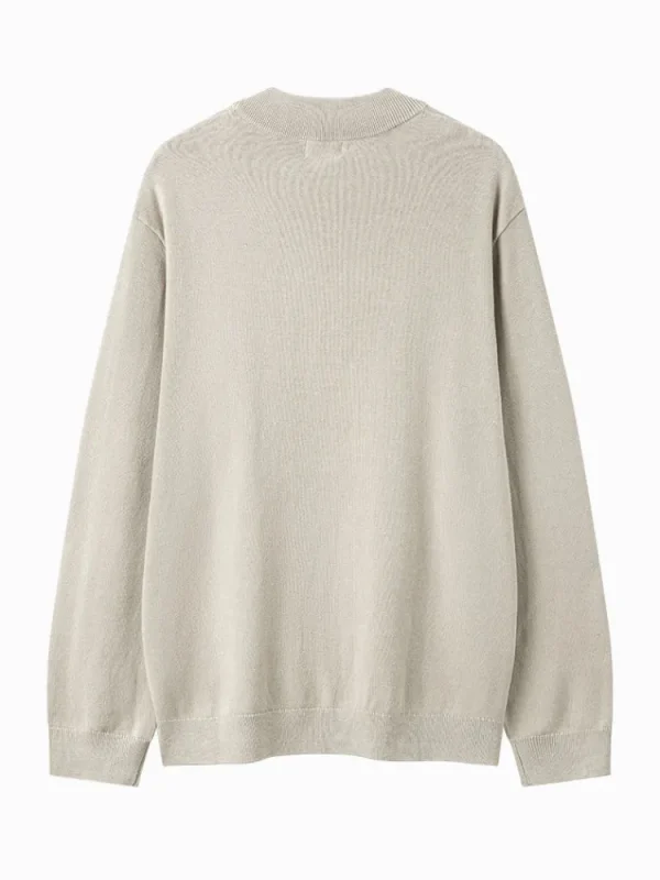 SEMIR Men's white turtleneck sweater