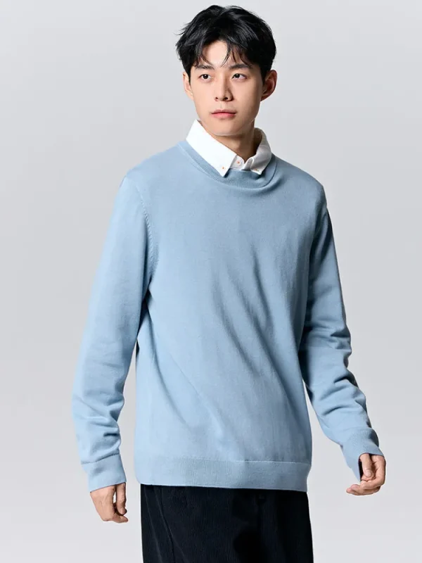 SEMIR Men's white turtleneck sweater