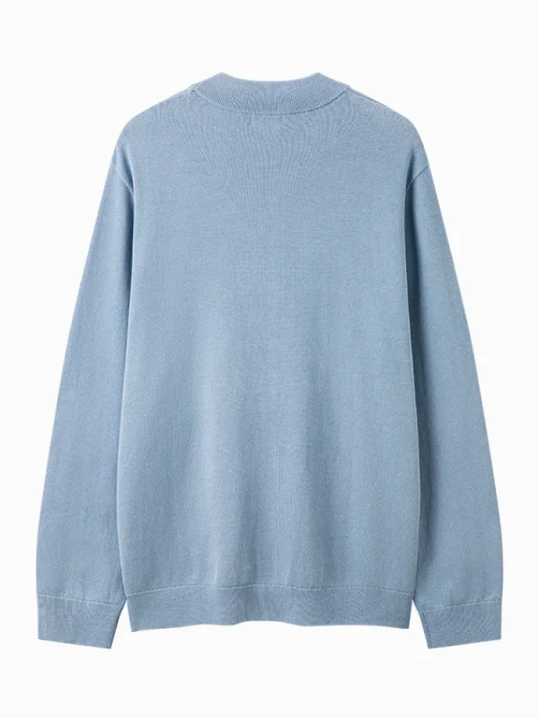 SEMIR Men's white turtleneck sweater