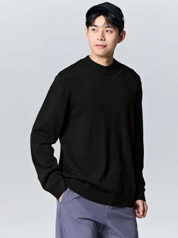 SEMIR Men's white turtleneck sweater