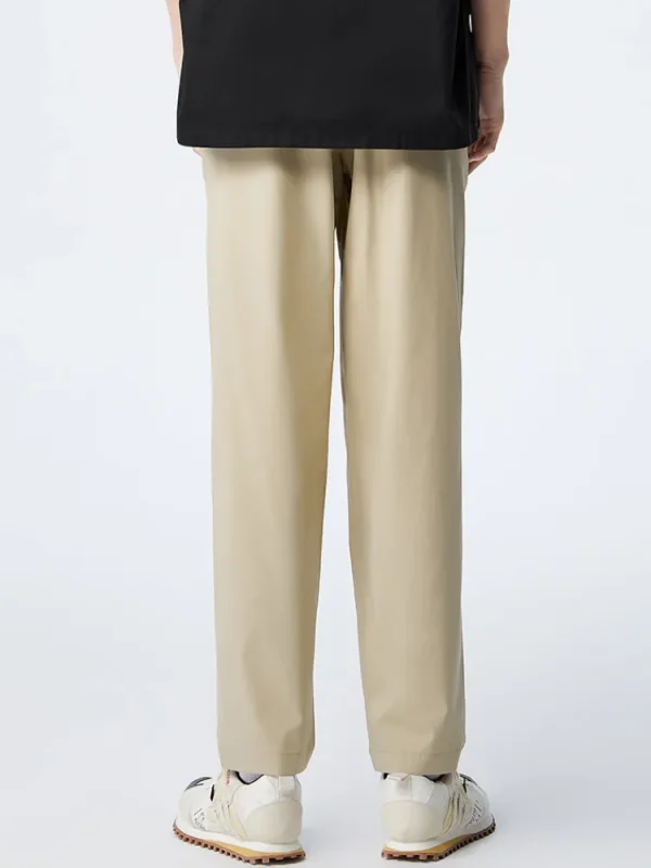 SEMIR Men's Yarn-dyed Jacquard Comfort and Cool Easy-care Antibacterial Tapered Pants