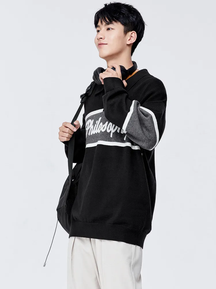 retro_campus_knitted_polo_1.webp SEMIR Retro Campus Knitted Polo Sweater