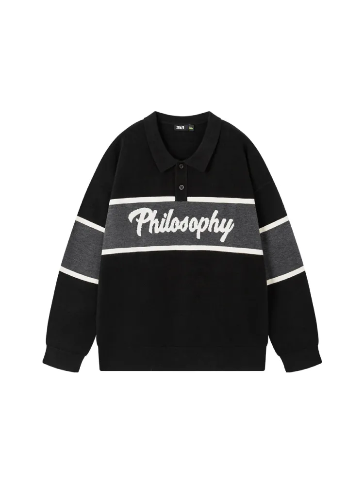 retro_campus_knitted_polo_3.webp SEMIR Retro Campus Knitted Polo Sweater