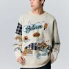SEMIR Unisex white crew neck sweater
