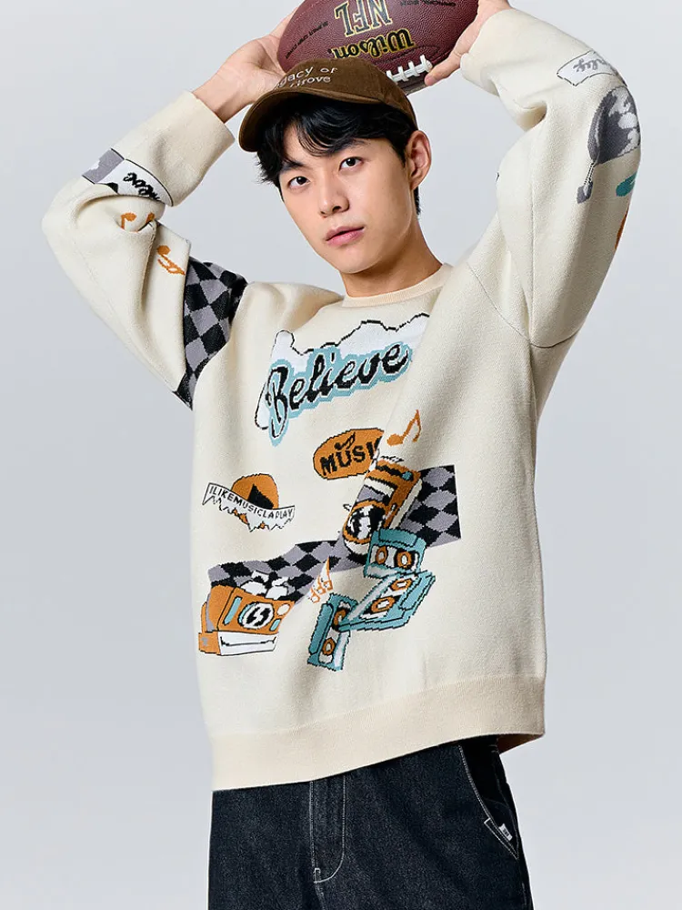 unisex_white_crew_neck_sw_1.webp SEMIR Unisex white crew neck sweater