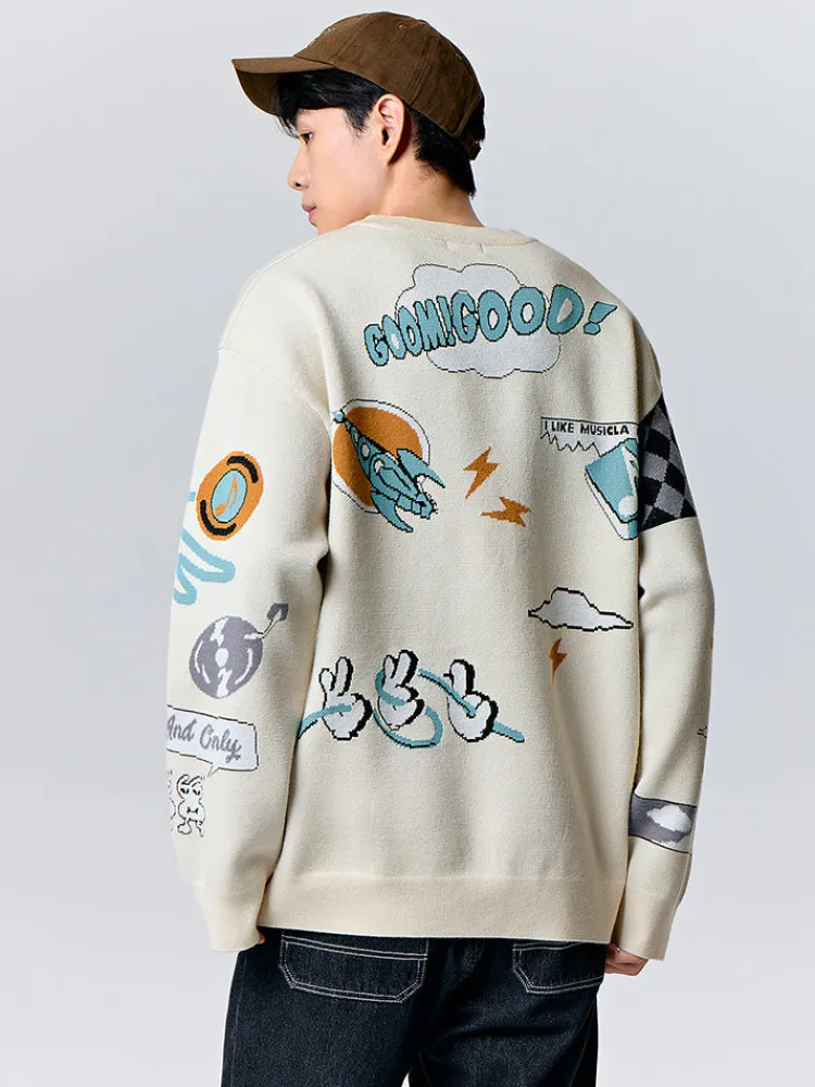 unisex_white_crew_neck_sw_2.webp SEMIR Unisex white crew neck sweater