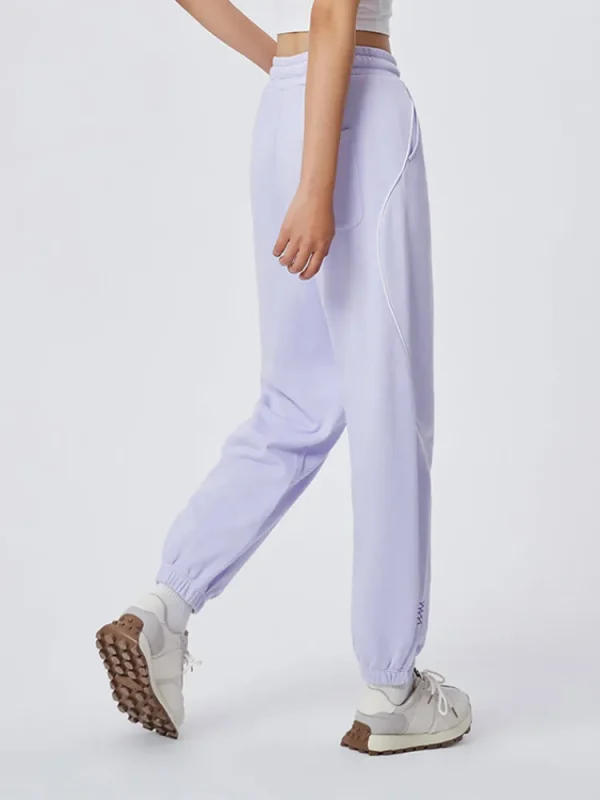 Women SEMIR Women's Cotton-Terylene Terry Contrast Drawstring Loose Jogging Pants