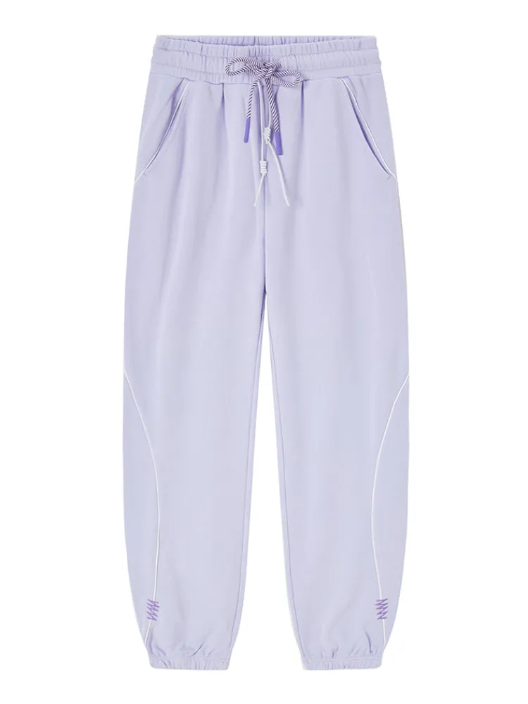 womens_cottonterylene_ter_4.webp Women SEMIR Women's Cotton-Terylene Terry Contrast Drawstring Loose Jogging Pants