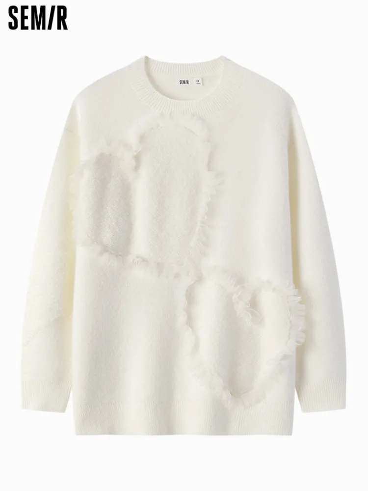 womens_cream_white_crew_n_0.webp Women SEMIR Women's cream white crew neck sweater