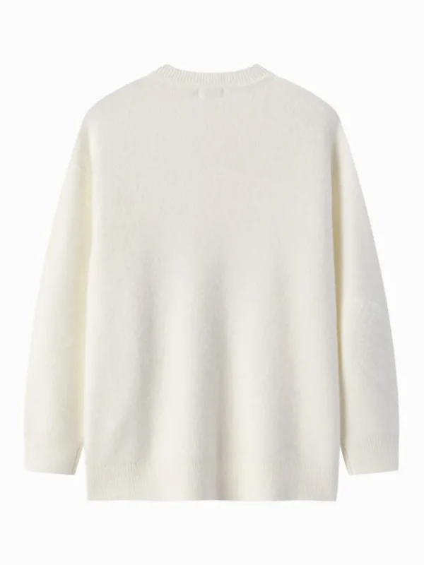 Women SEMIR Women's cream white crew neck sweater