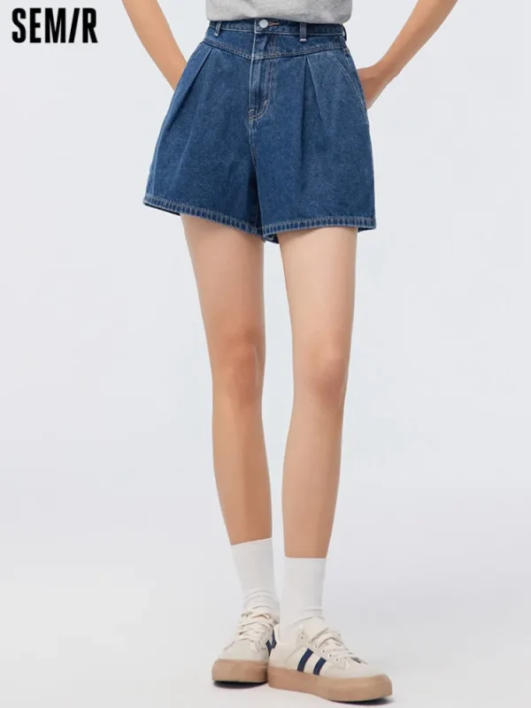 Women SEMIR Women's Denim Comfort Cool Antibacterial Basic Pants