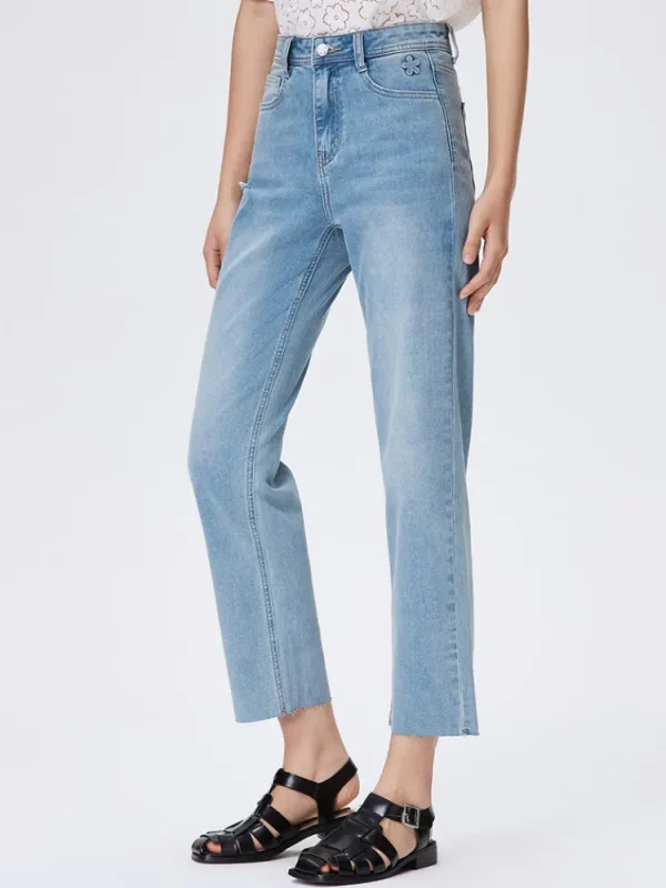 Women SEMIR Women's Denim Comfort Cool Straight Pants