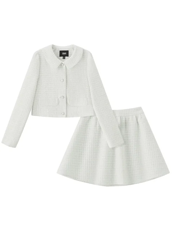 Women SEMIR Women's Fancy Yarn Slim Suit=Dress