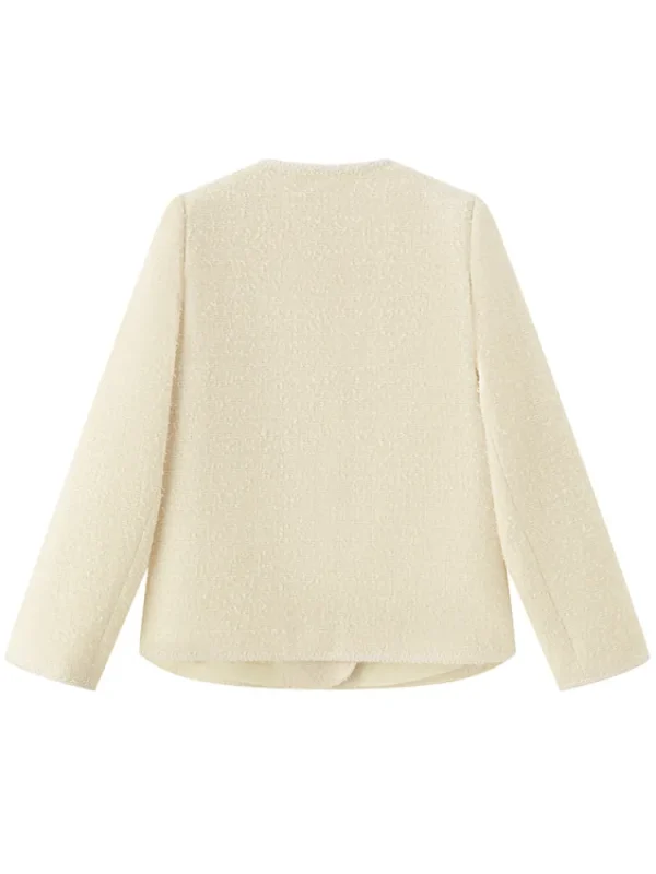 Women SEMIR Women's Fancy Yarn Solid Color Chemical Fiber Jacket