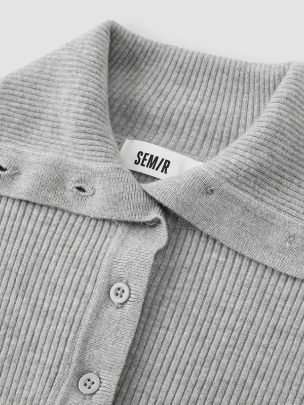 Women SEMIR Women's half-cardigan sweater