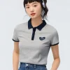 Women SEMIR Women's Knitted Comfortable Cool Antibacterial Short- sleeve Polo