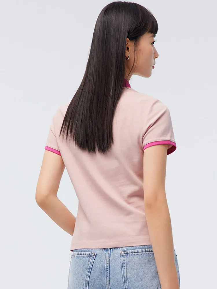 womens_knitted_comfortabl_12.webp Women SEMIR Women's Knitted Comfortable Cool Antibacterial Short- sleeve Polo