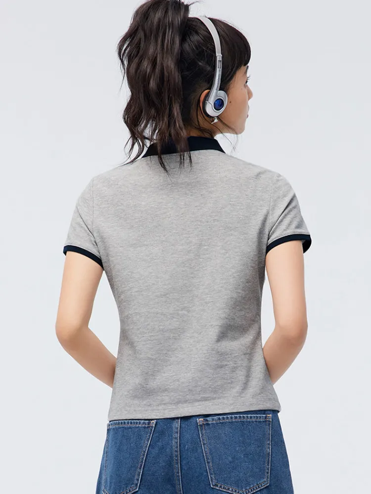 womens_knitted_comfortabl_2.webp Women SEMIR Women's Knitted Comfortable Cool Antibacterial Short- sleeve Polo