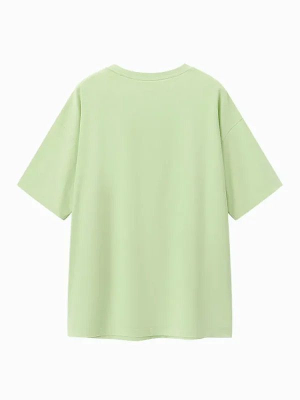 Women SEMIR Women's Knitted Comfortable Cool Antibacterial Round Neck Short Sleeves T-Shirt
