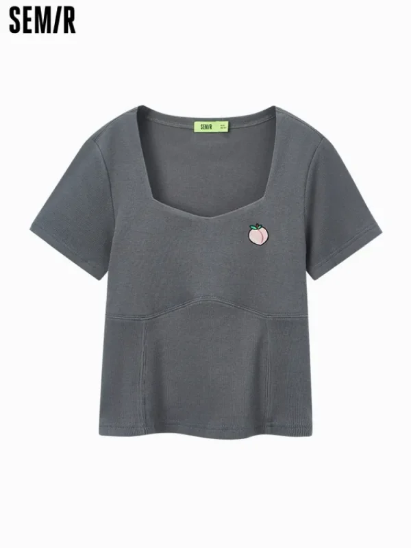 Women SEMIR Women's Knitted Other Short- sleeve T-Shirts