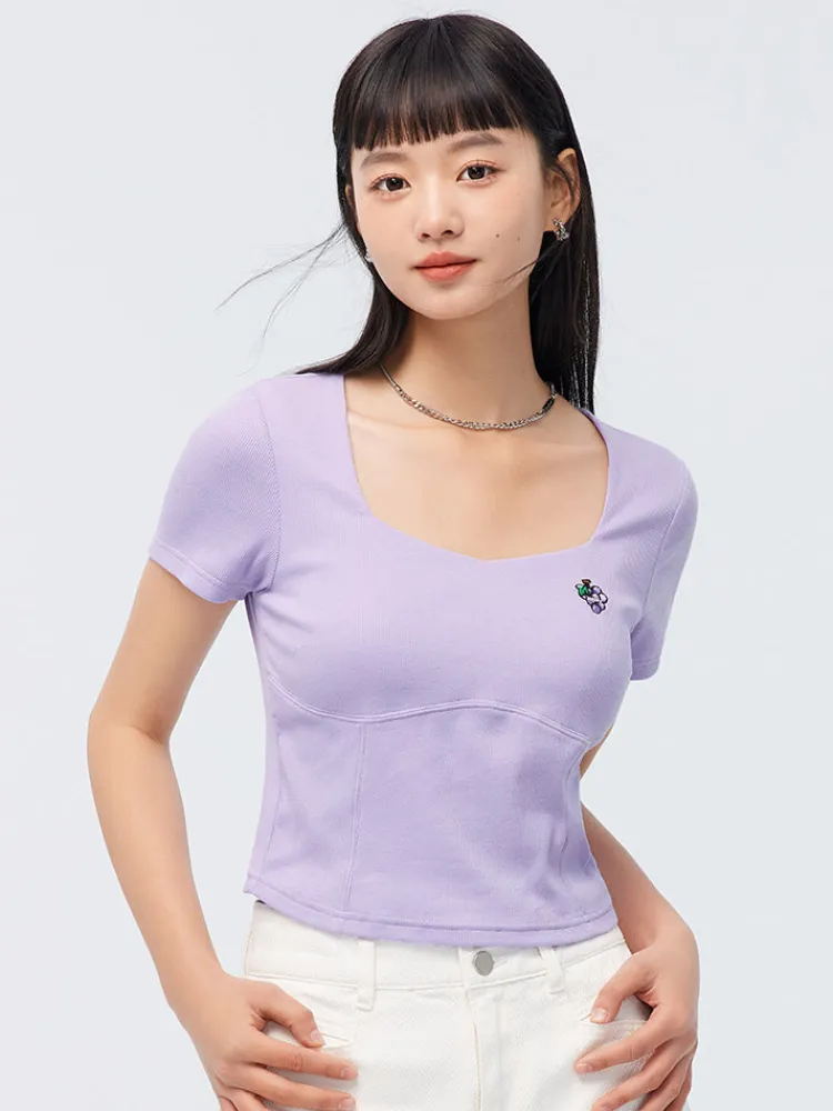 womens_knitted_other_shor_2.webp Women SEMIR Women's Knitted Other Short- sleeve T-Shirts