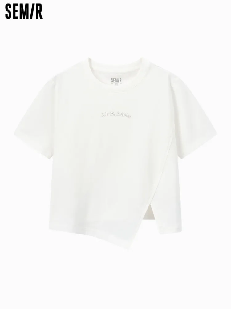 womens_knitted_round_neck_10.webp Women SEMIR Women's Knitted Round Neck Short Sleeves T-Shirt