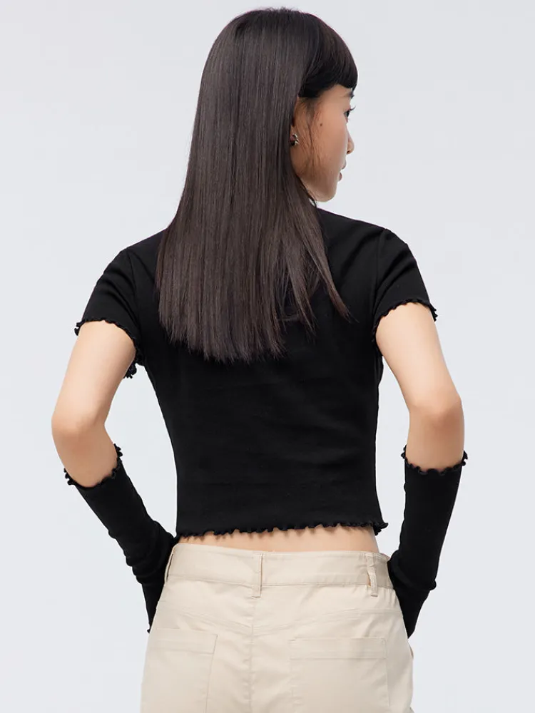 womens_knitted_round_neck_12-2.webp Women SEMIR Women's Knitted Round Neck Short Sleeves T-Shirt
