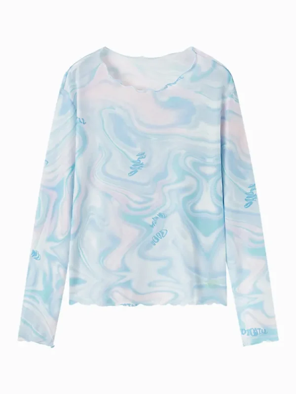 Women SEMIR Women's Knitted Round Neck Long Sleeve T-Shirt