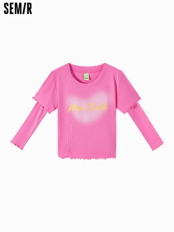 Women SEMIR Women's Knitted Round Neck Short Sleeves T-Shirt