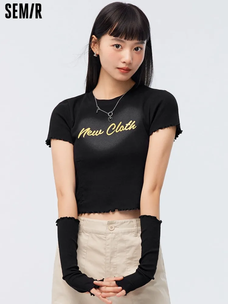 womens_knitted_round_neck_17-2.webp Women SEMIR Women's Knitted Round Neck Short Sleeves T-Shirt