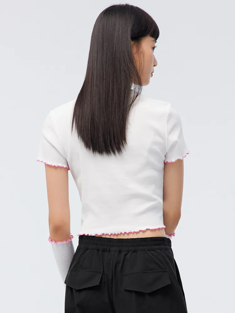 womens_knitted_round_neck_2-3.webp Women SEMIR Women's Knitted Round Neck Short Sleeves T-Shirt