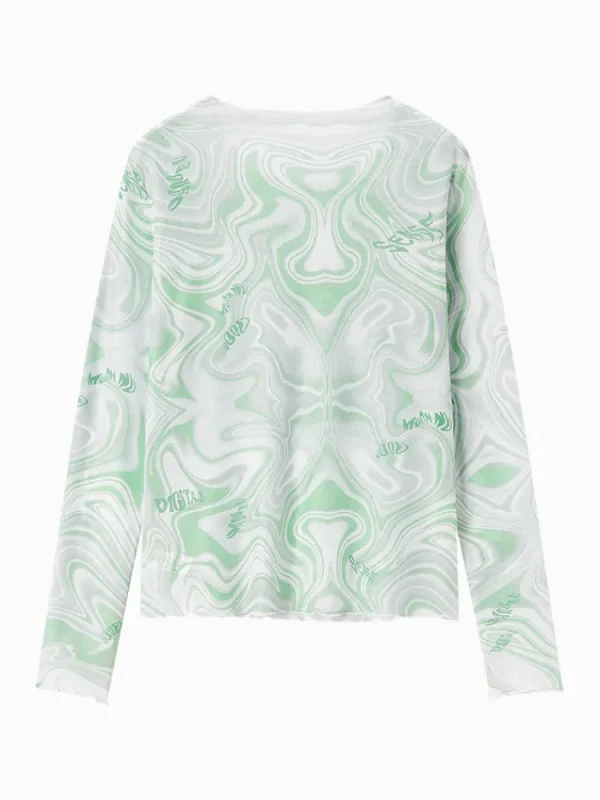 Women SEMIR Women's Knitted Round Neck Long Sleeve T-Shirt