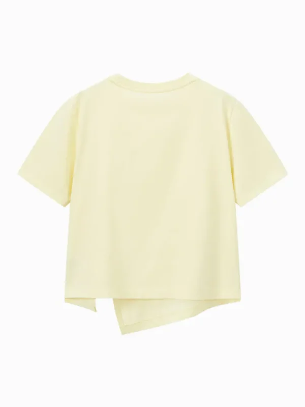 Women SEMIR Women's Knitted Round Neck Short Sleeves T-Shirt