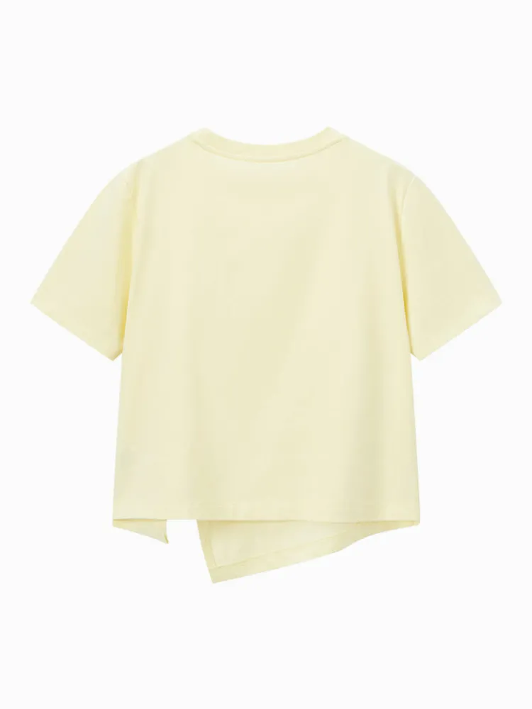 womens_knitted_round_neck_4.webp Women SEMIR Women's Knitted Round Neck Short Sleeves T-Shirt