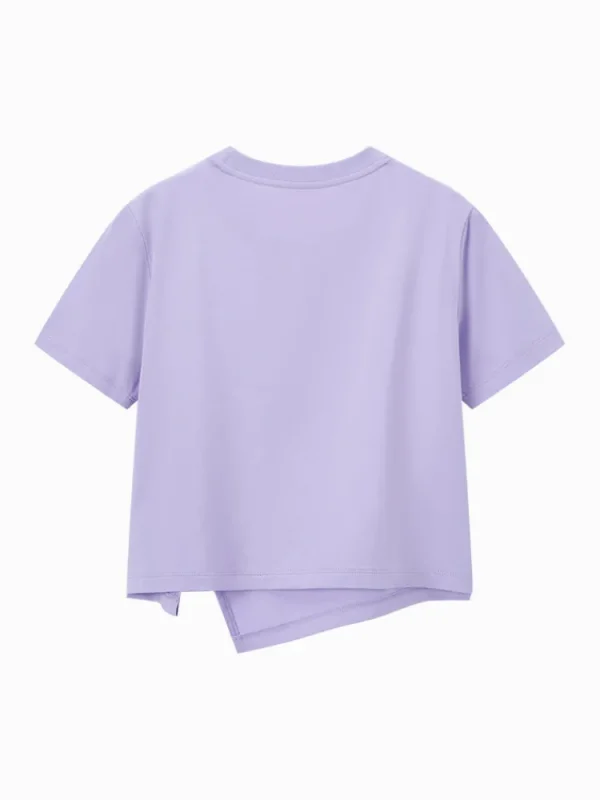 Women SEMIR Women's Knitted Round Neck Short Sleeves T-Shirt