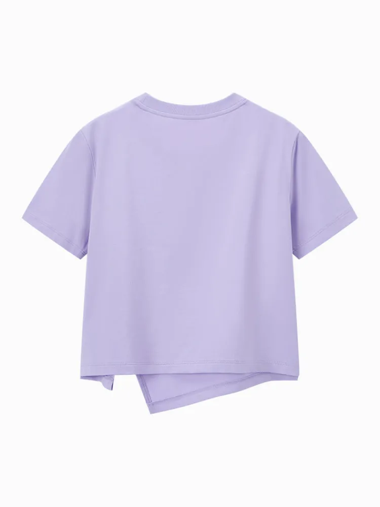 womens_knitted_round_neck_9.webp Women SEMIR Women's Knitted Round Neck Short Sleeves T-Shirt