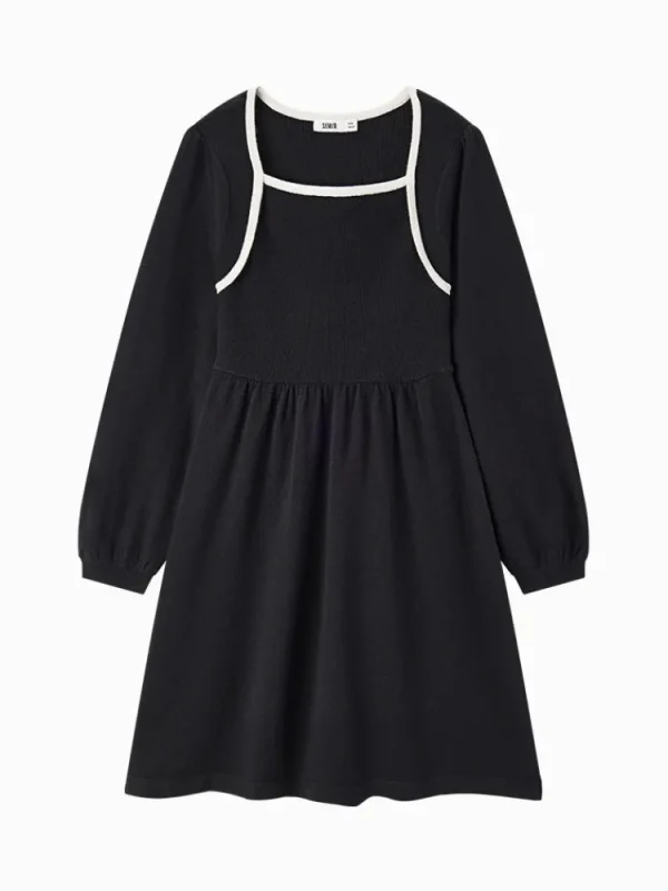 Women SEMIR Women's light khaki wool dress